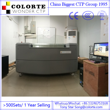 Colorte Aurora U1200 Violet CTP Machine with maximum plate size 1470mmX1180mm and 64 channels larser for Tin format printing ctp
